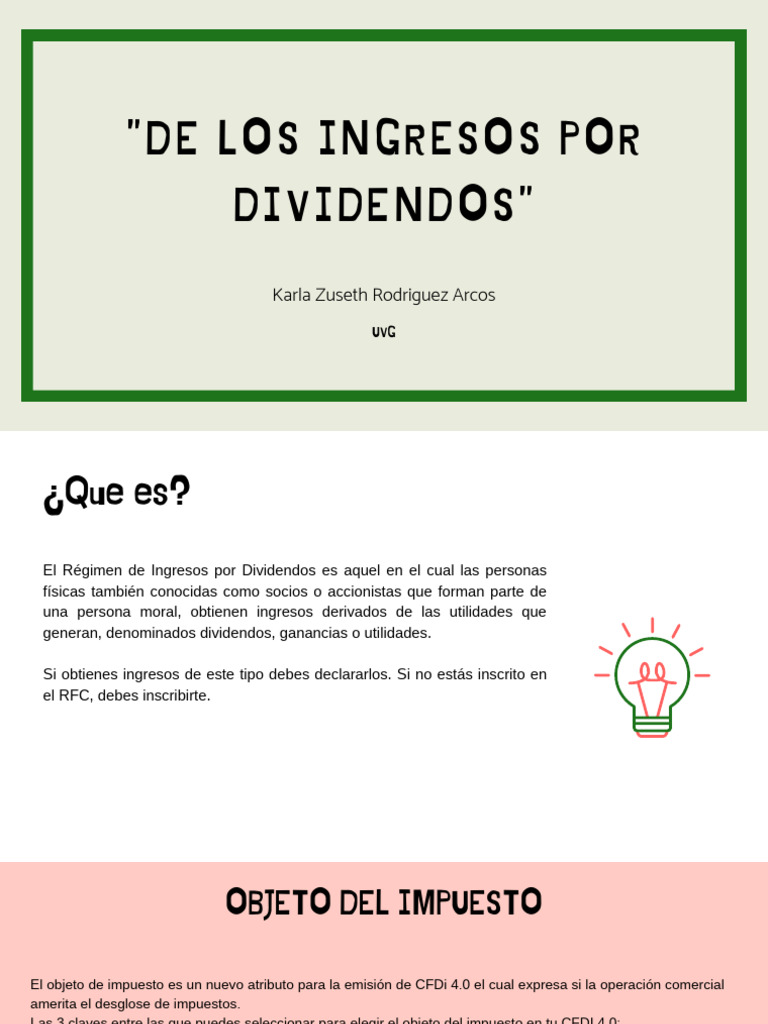 Contribuciones LL | PDF | Dividendo | Impuesto sobre la renta