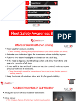 Fleet Safety Awareness-Driver Training-Bad Weather