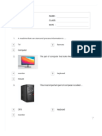 Parts of Computer Quiz