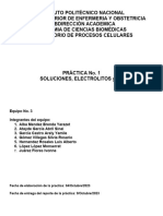 REPORTE de La PRÁCTICA No 1 Soluciones, Electrolitos y PH 2024