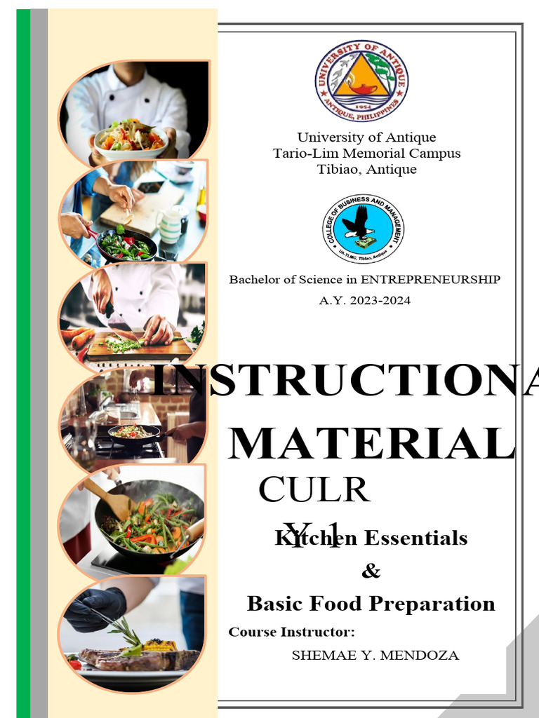 Chapter 1 Kitchen Overview | Download Free PDF | Kitchen | Chef