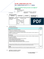 Sesión de Aprendizaje #4 - 1bim