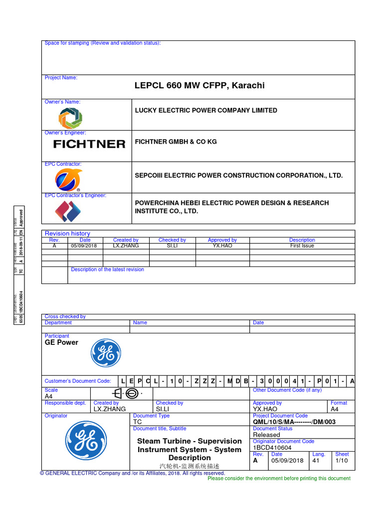 Turbine Supervisory Instrumentation Overview | PDF