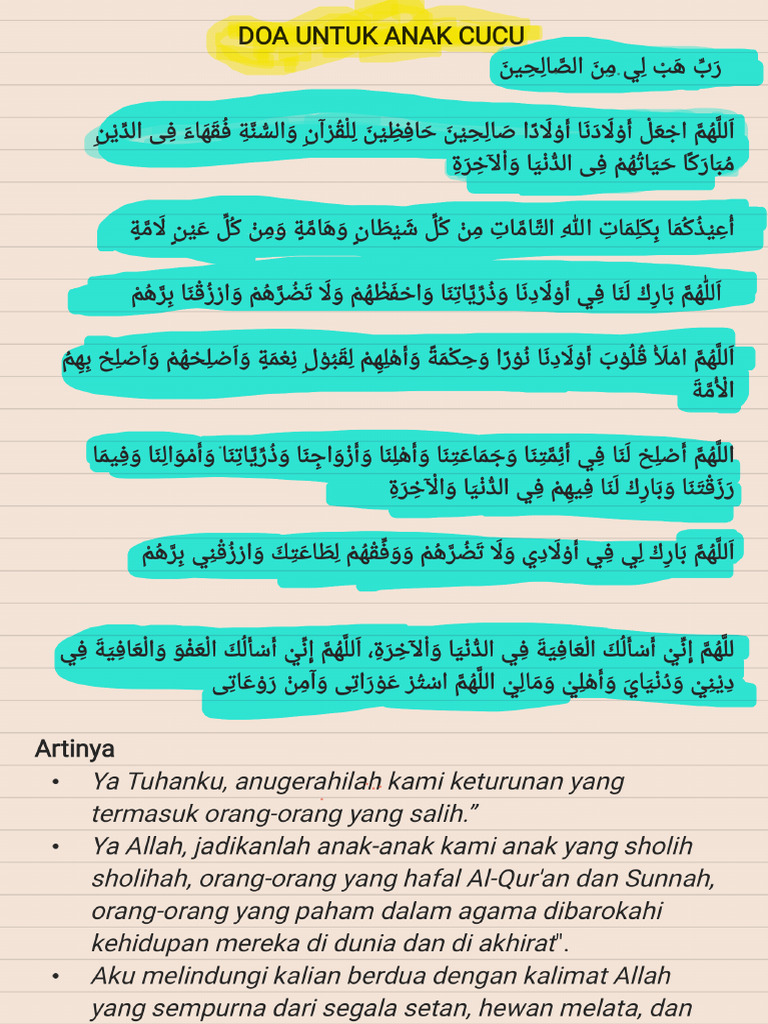 PDF Doa Anak Cucu PDF