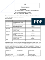 Summary of Non-Critical Parameters