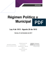 Régimen Político y Municipal