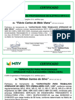 Certificado - Capacitação Mini Grua