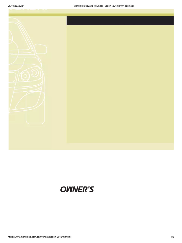 2017 HYUNDAI TUCSON OWNERS MANUAL PDF FREE DOWNLOAD visual data 3