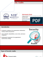 Conducting Security Audits - Presentaton by 21BCY10075