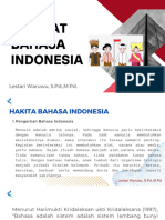 I - Hakikat Bahasa Indonesia