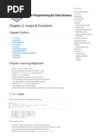 Chapter 2 - Loops & Functions - Python Programming For Data Science