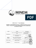 DIRECTIVA-03-2021-MINEM-SG - procedimientos para la administración de Cartas Fianza y Pólizas de caución