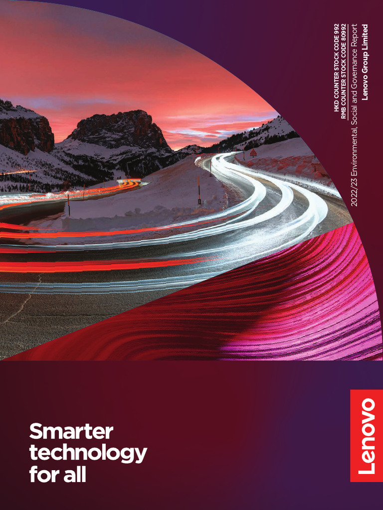 Fy2023 Lenovo Sustainability Report Pdf Lenovo Sustainability