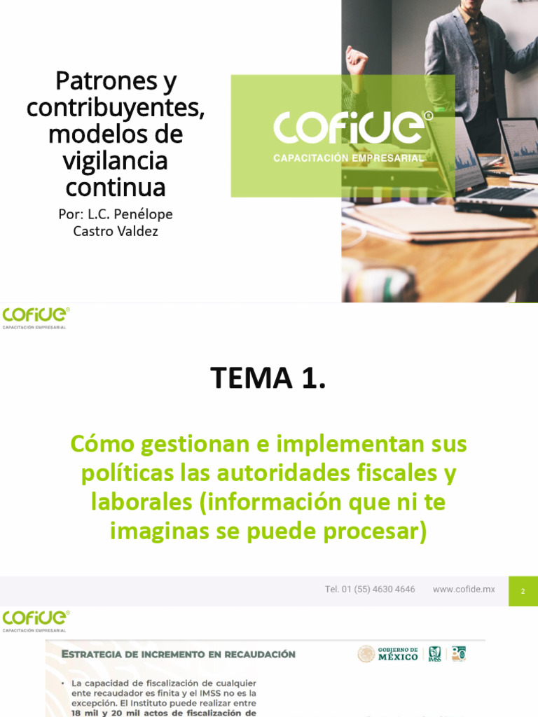 Patrones y Contribuyentes, Modelos de Vigilancia Continua Por L.C