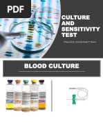 Culture and Sensitivity Testing Overview | PDF | Biology | Microbiology