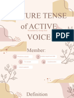 Future Tense of Active Voice