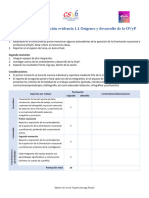 Instrumentos de Evaluación de Evidencias Unidad I