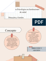 Direcciòn y Gestiòn