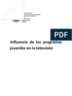 Influencia de Los Programas Juveniles en La Televisión