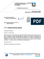 4057-Liceo de Tarrazú-Circular 55-Dirección Entrega de Informe Servicio Comunal