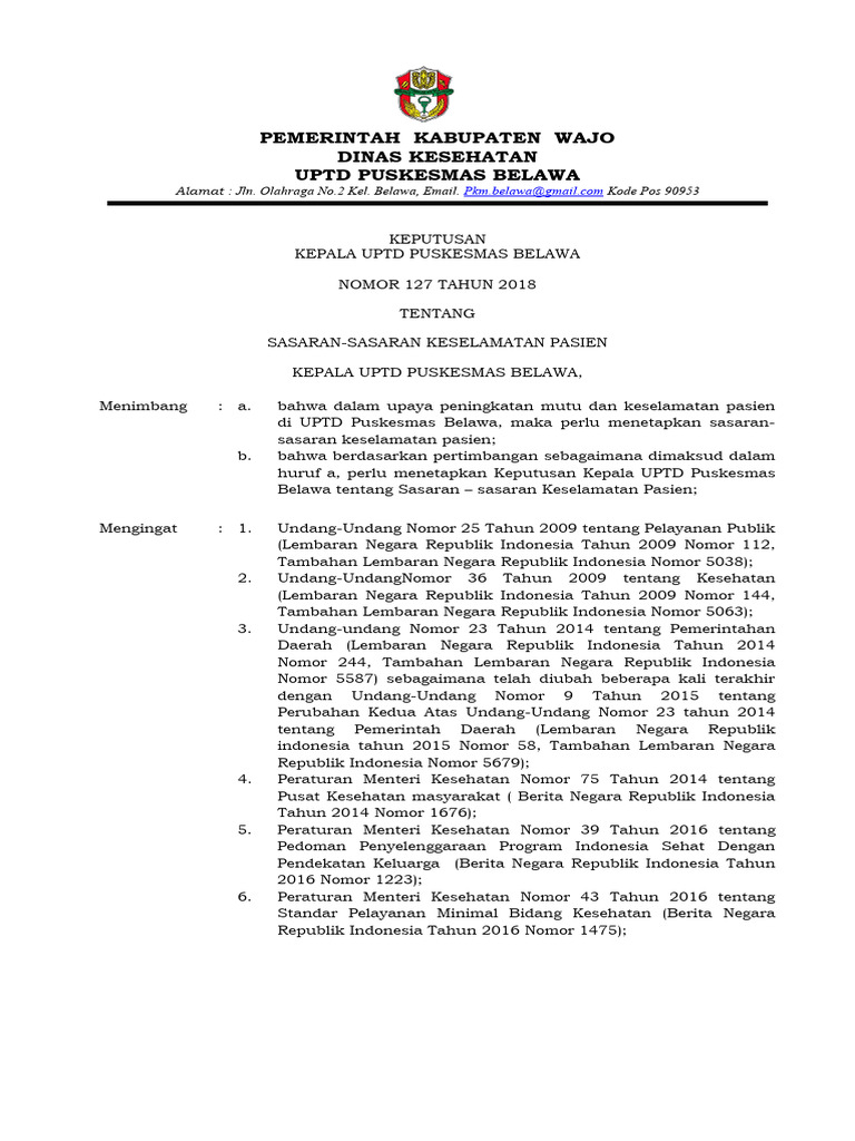 9 3 1 2 sk sasaran sasaran keselamatan pasien pdf