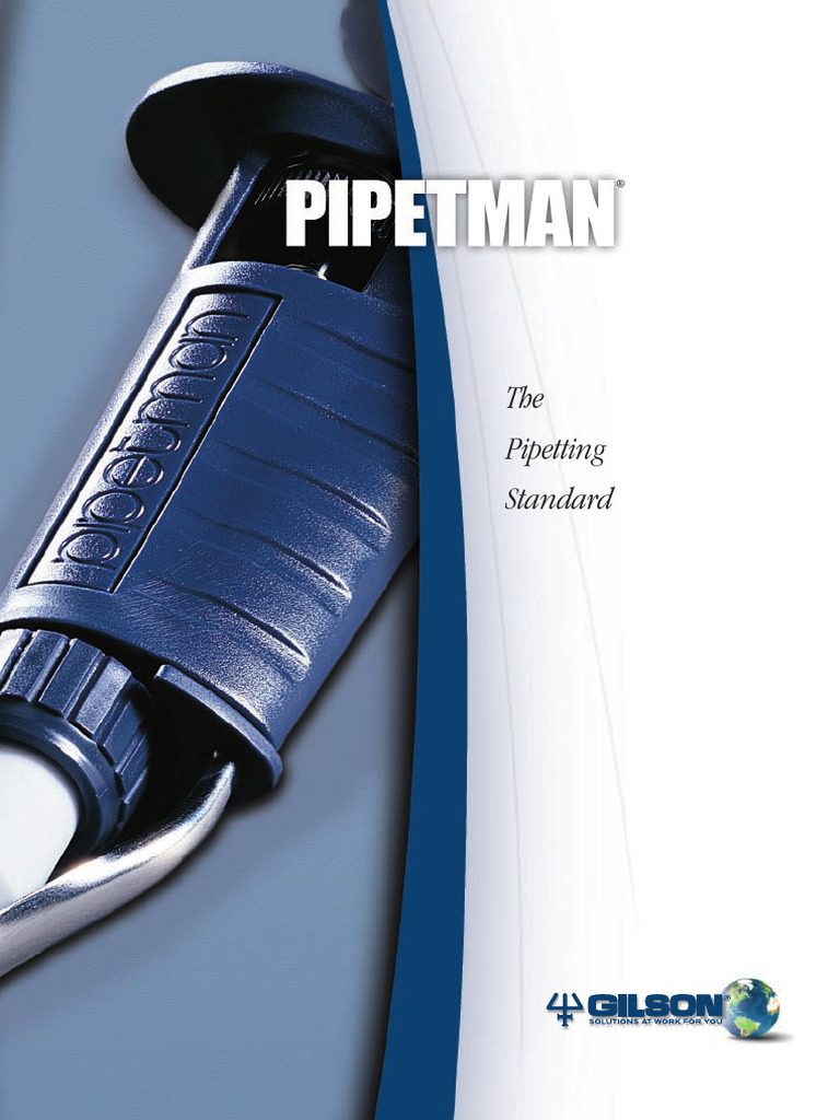 Gilson Pipetman Brochure PDF Laboratories
