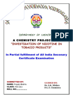 Analysis of Nicotine Content in Cigratte