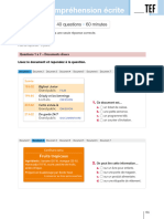 TEF - Test - blanc-TEF Livre D'entraînement - Nouvelle Edition