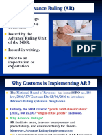 Advance Ruling (AR) - SMAC