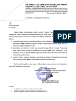 Surat Pemberitahuan Paket MK Satker PPP Provinsi Kaltim