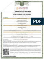 Sistema Educativo Nacional: Certificado de Educación Secundaria