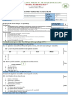 Examen Del Segundo Trimestre Matemáticas 6to