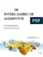 Guia de Intercambios Nutricion - UPeU - Con Alimentos Peruanos