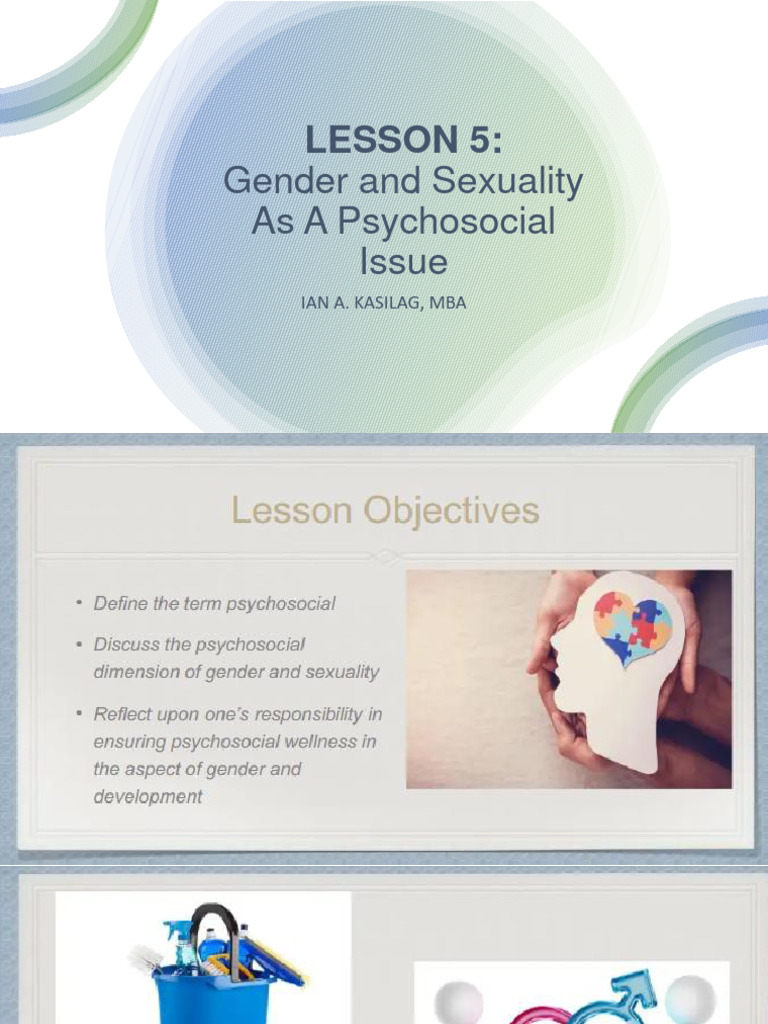 LESSON 5 Gender and Sexuality As A Psychosocial Issue | PDF