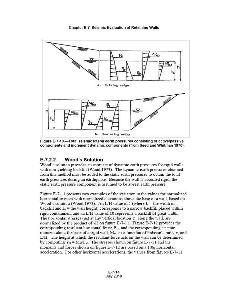 Seismic Pressure Analysis for Retaining Walls | PDF | Science & Mathematics
