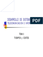 Tema 3 - Tiempos y Costes