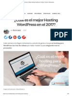 D Mejor Hosting Wordpress 2017