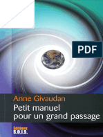 Givaudan Anne - Petit Manuel Pour Un Grand Passage