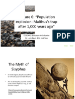 Lecture 6: "Population Explosion: Malthus's Trap After 1,000 Years Ago"