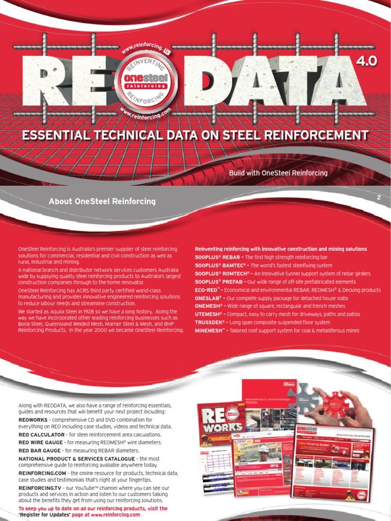 RebarMesh Essential Technical Data On Steel Reinforcement PDF