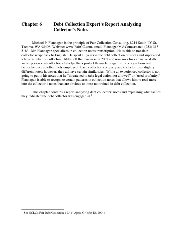 Debt Collection Tactics Analysis Report | PDF | Collection Agency ...