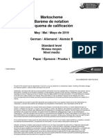 German B Paper 1 SL Markscheme