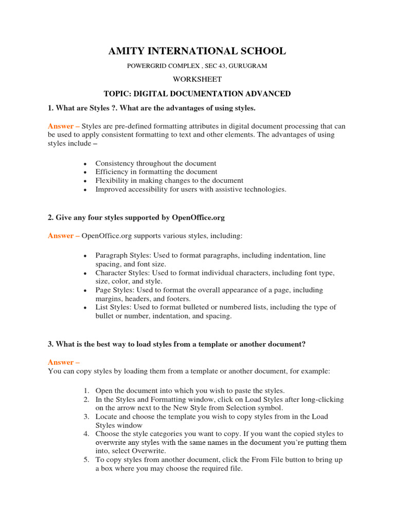 Digital Documentation Advanced | PDF