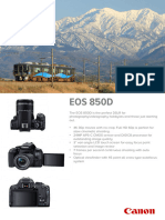 EOS 850D Tech Sheet