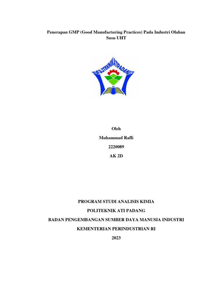 Penerapan Gmp Pdf