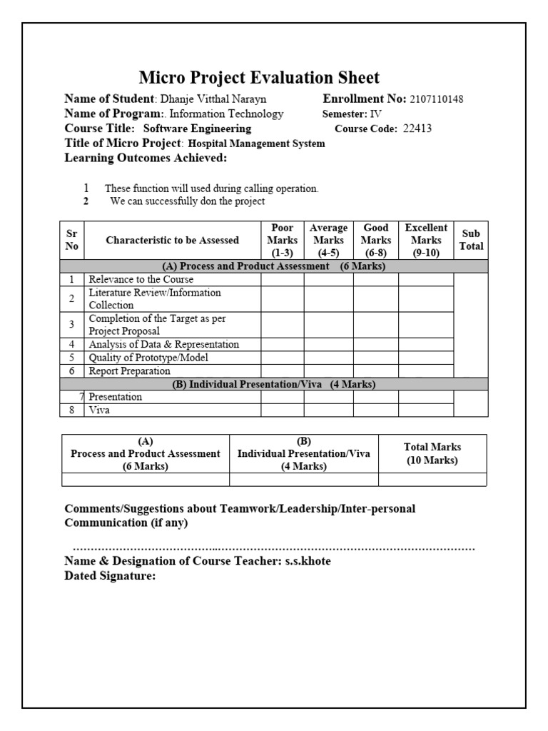 Micro Project Cne 3 | PDF