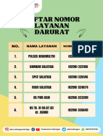 DAFTAR NOMOR LAYANAN DARURAT Ukuran A4