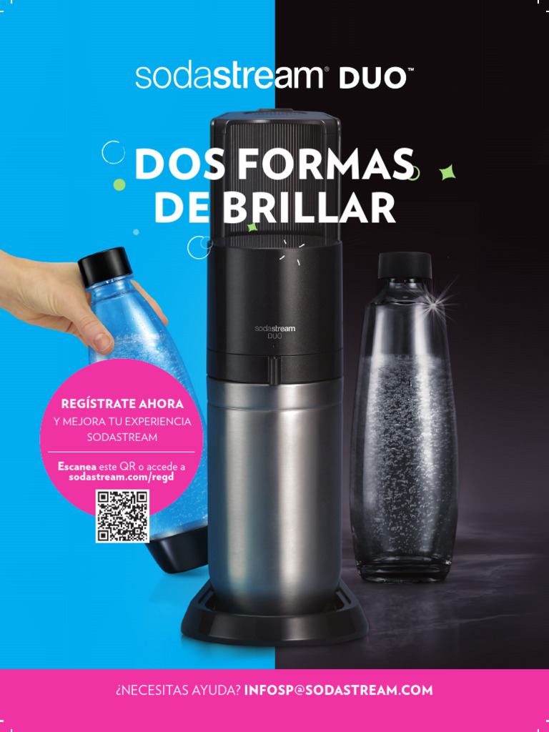 SodaStream DUO Manual PDF Lavavajillas Dióxido de carbono
