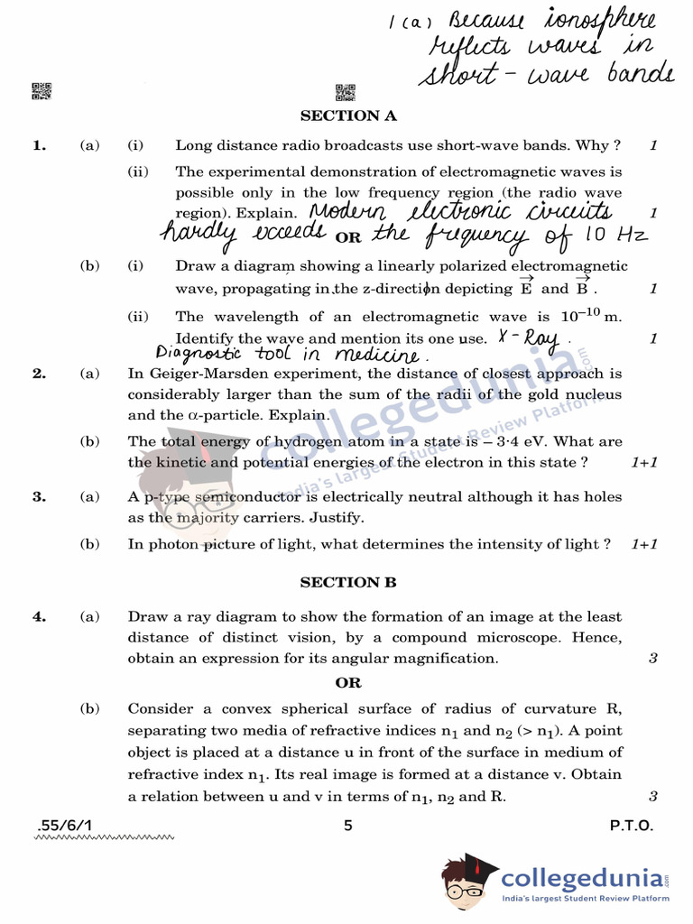 Quest Paper Phy Comp 2022 | PDF