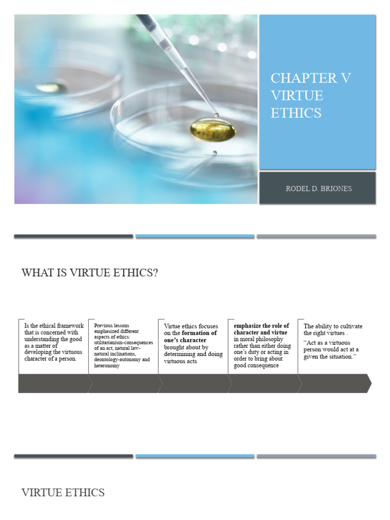 GEC 8 - Chapter 5 Virtue Ethics | PDF | Philosophy | Self-Improvement